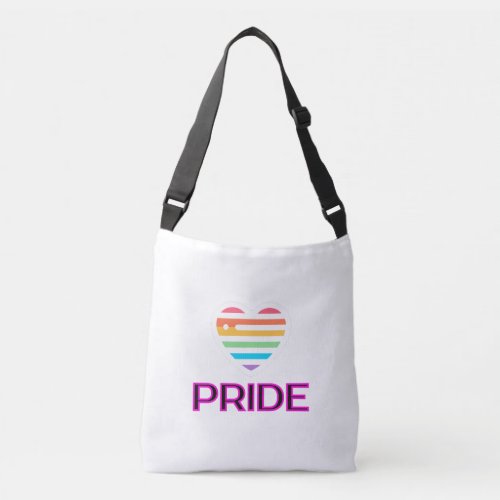 Pride heart crossbody bag