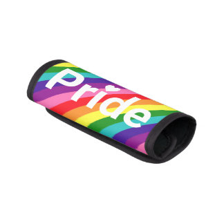 Pride Heart Diagonal Rainbow Travel Luggage Handle Wrap