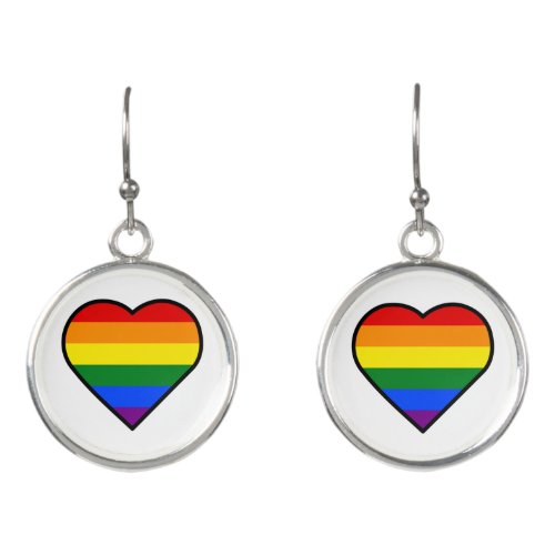 PRIDE HEART EARRINGS