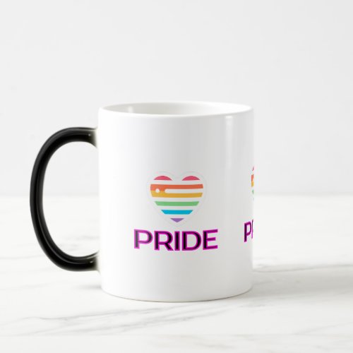 Pride heart kaffeetasse magic mug
