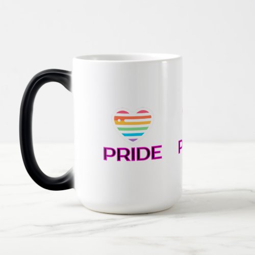 Pride heart kaffeetasse magic mug