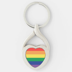 Pride Heart Keychain