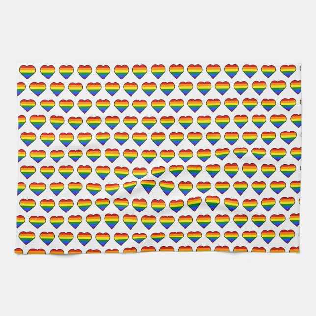 PRIDE HEART KITCHEN TOWEL (Horizontal)