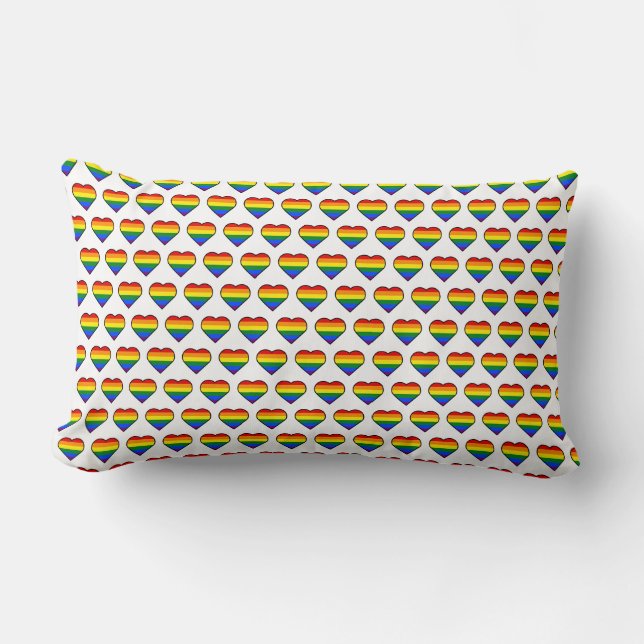 PRIDE HEART LUMBAR PILLOW (Front)