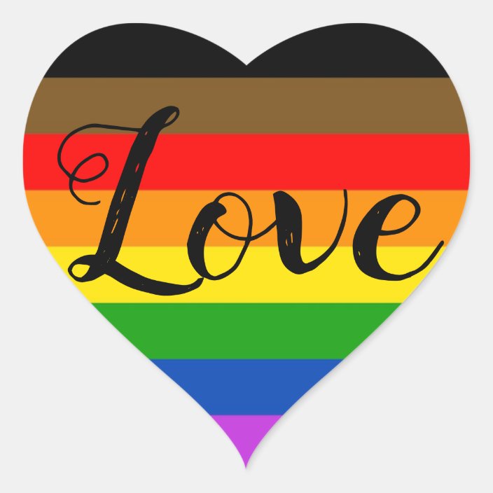 Pride Heart Sticker | Zazzle.com