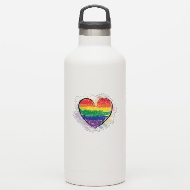 Pride Heart Sticker (Waterbottle)