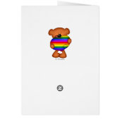 Pride Heart Teddy Bear Cards (Back)
