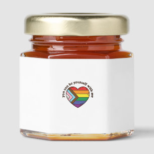 Pride Heart You Can Be Yourself With Me Shirt Desi Honey Jar Favors