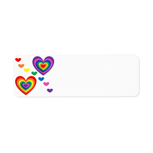 pride hearts bg label (Front)