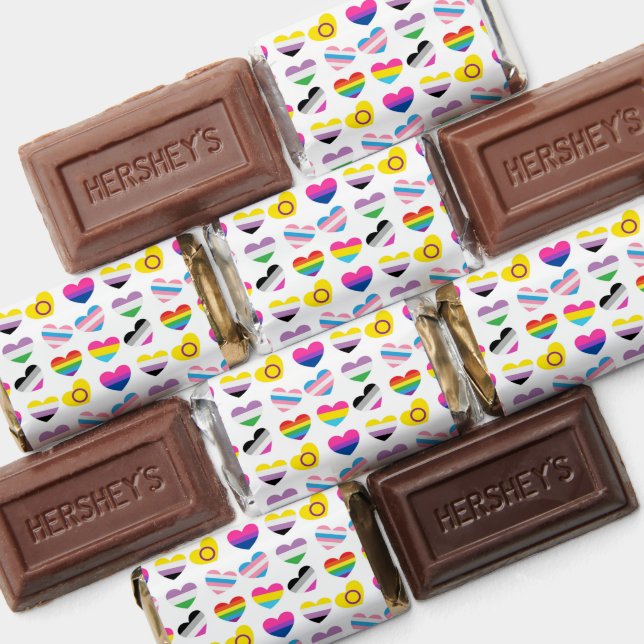 Pride Hearts Chocolates Hershey's Miniatures (Assorted)