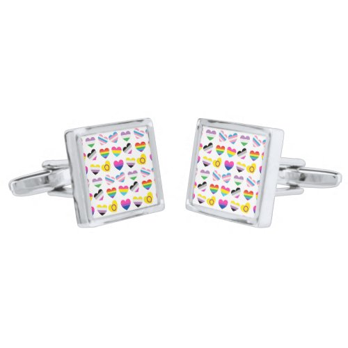 Pride Hearts Cufflinks