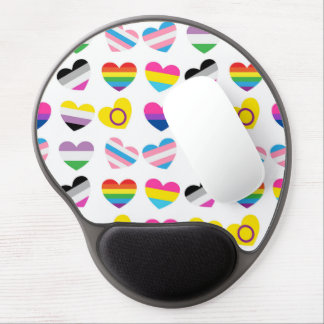 Pride Hearts Gel Mouse Pad