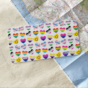 Pride Hearts License Plate #2