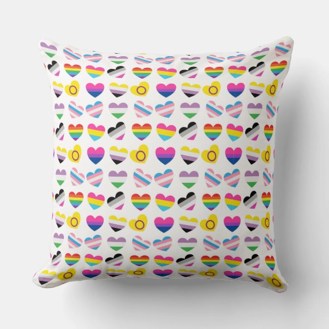 Pride Hearts Pillow (Front)