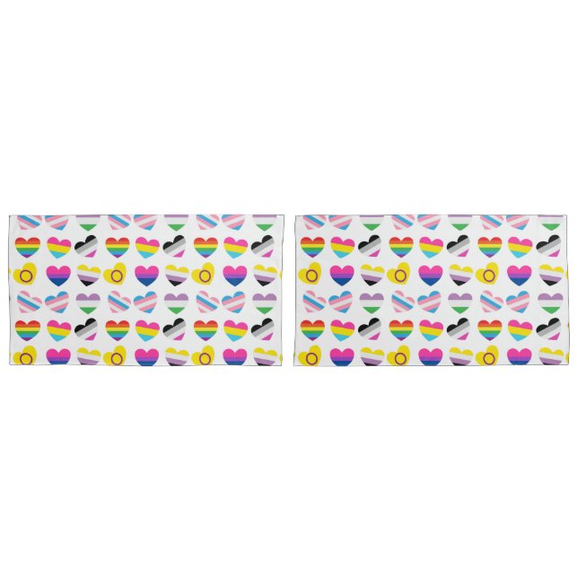 Pride Hearts Pillowcases (Front-Set)