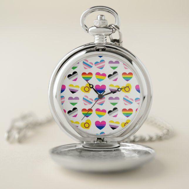 Pride Hearts Pocket Watch (Inside)