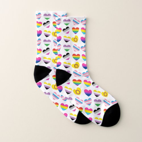 Pride Hearts Socks
