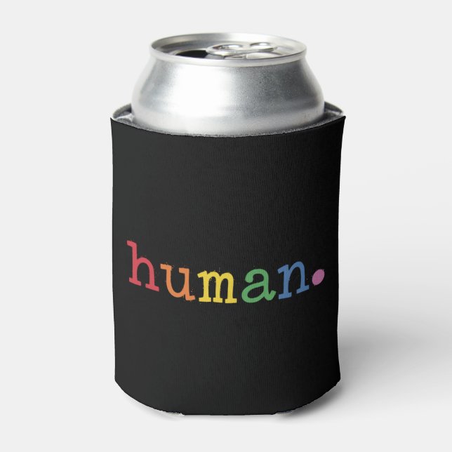 Pride Human LGBT Rainbow LGBTQ Equality Can Cooler (Can Front)