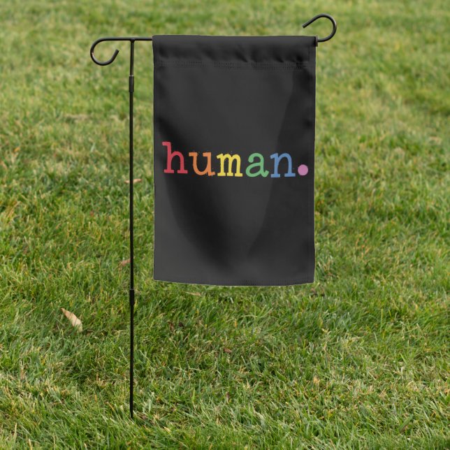 Pride Human LGBT Rainbow LGBTQ Equality Garden Flag (In SItu)