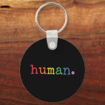 Pride Human LGBT Rainbow LGBTQ Equality Keychain<br><div class="desc">Pride Human LGBT Rainbow LGBTQ Equality</div>