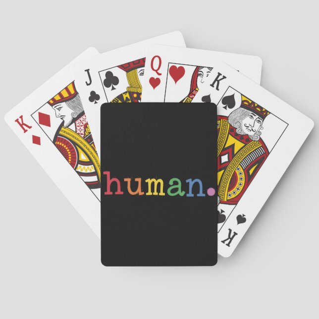 Pride Human LGBT Rainbow LGBTQ Equality Poker Cards (Back)