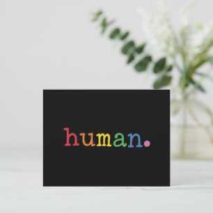 Pride Human LGBT Rainbow LGBTQ Equality Postcard