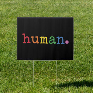 Pride Human LGBT Rainbow LGBTQ Equality Sign