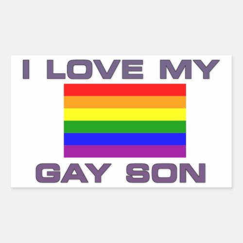 PRIDE_ I LOVE MY GAY SON _ STICKER