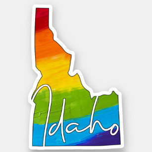 PRIDE Idaho State Sticker