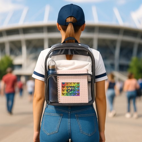 Pride in Flight Collection Clear Backpack