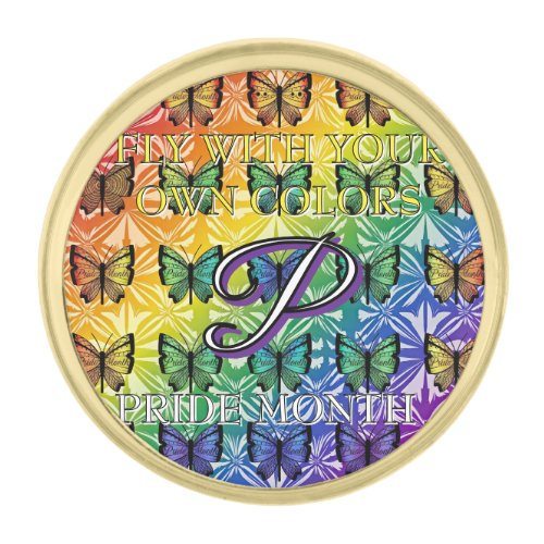 Pride in Flight Collection Gold Finish Lapel Pin