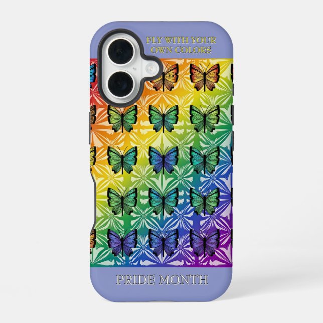 Pride in Flight Collection Iphone Case (Back)