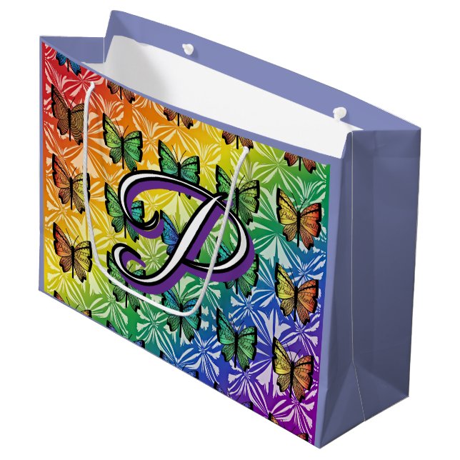 Pride in Flight Collection Large Gift Bag (Front Angled)