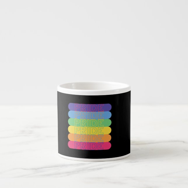 Pride in rainbow colors                espresso cup (Front)