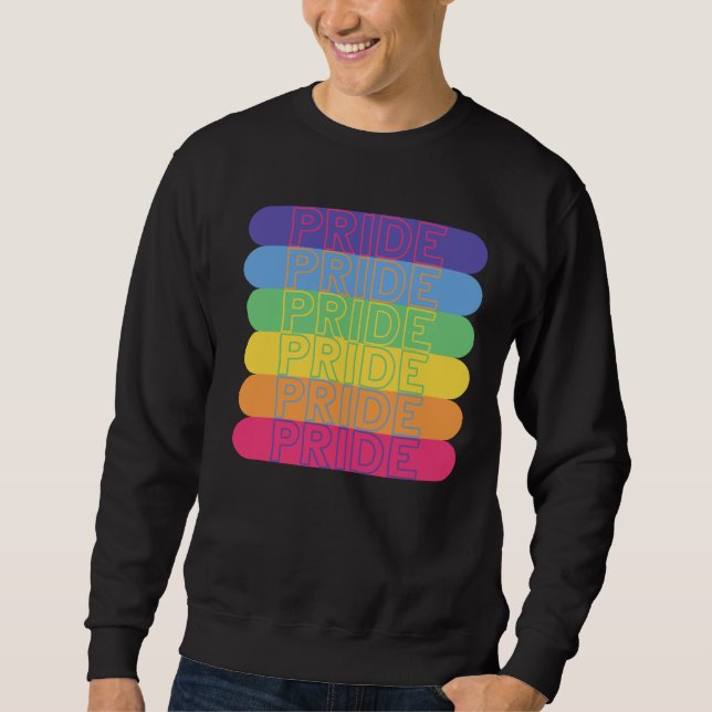 Pride in rainbow colors        sweatshirt (Front)