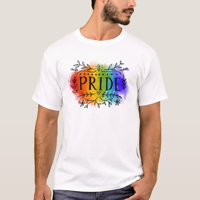 Pride in Watercolor T-Shirt (Front)