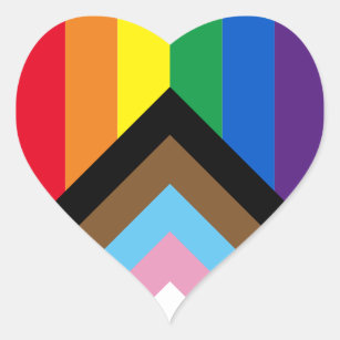 2 Gay Pride Rainbow Flag Heart Face Sticker LGBT Face 1.6'' .99 Cents Free Ship 