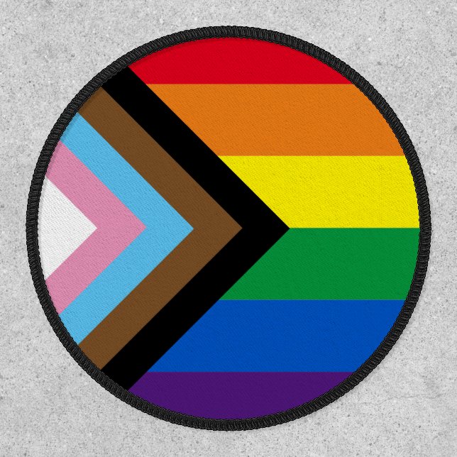 Pride Inclusive diversity rainbow Lgbtq gay flag Patch (Front)