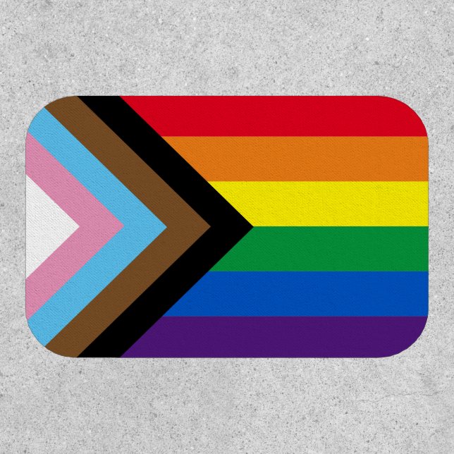 Pride Inclusive diversity rainbow Lgbtq gay flag Patch (Front)