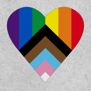 Pride Inclusive diversity rainbow Lgbtq gay heart Patch