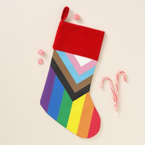 Pride Inclusive rainbow Lgbtq gay diversity Christmas Stocking