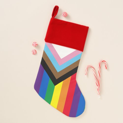 Pride Inclusive rainbow Lgbtq gay diversity Christmas Stocking