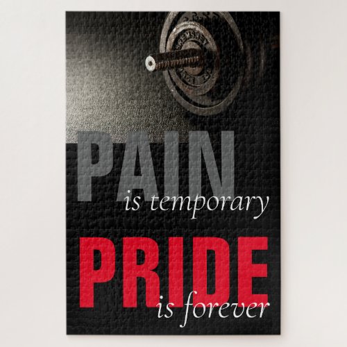 Pride is Forever Bodybuilding Motivational Jigsaw Puzzle