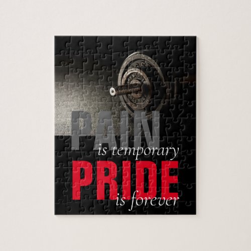 Pride is Forever Bodybuilding Motivational Jigsaw Puzzle