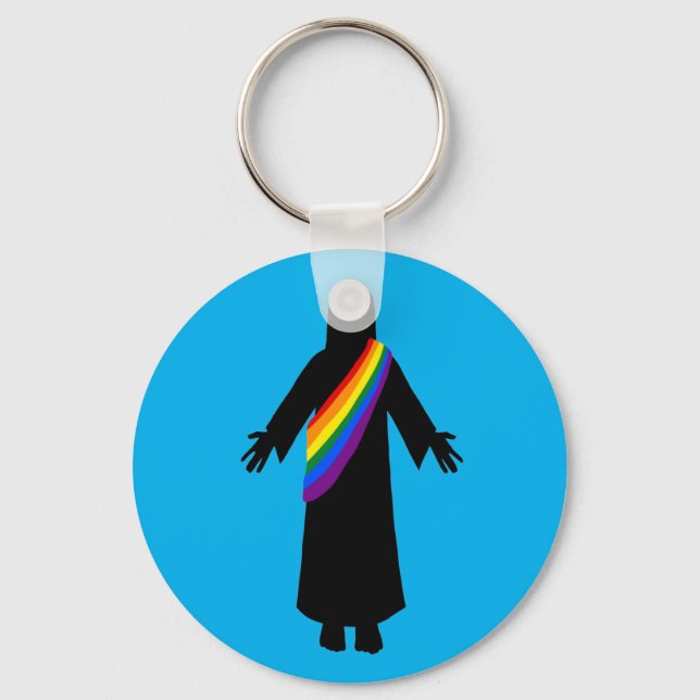 Pride Jesus Bagde Keychain (Front)
