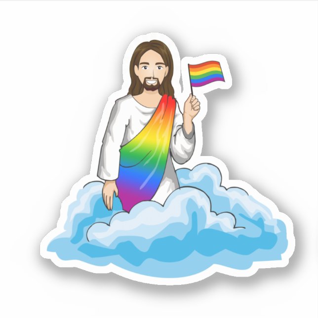 Pride Jesus Sticker (Front)
