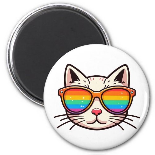 Pride kitty magnet