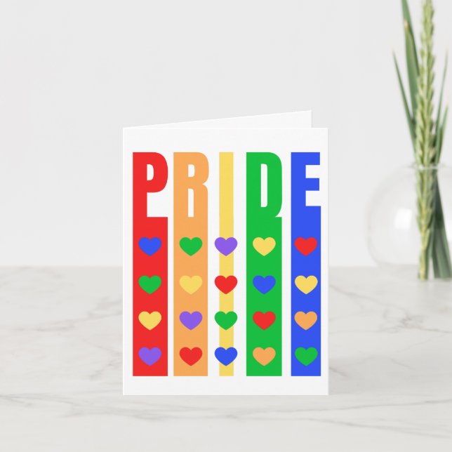 Pride Letterpress Thank You Card (Front)