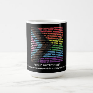 Pride LGBT Diversity Rainbow Word Cloud Custom Coffee Mug