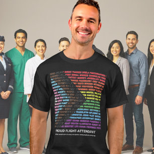 Pride LGBT Diversity Rainbow Word Cloud Custom T-Shirt